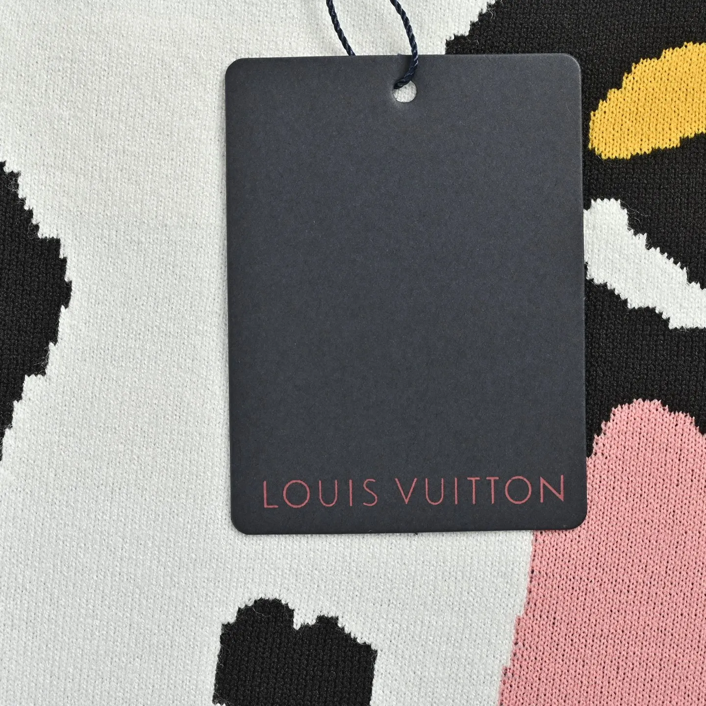 Louis Vuitton/Louis Vuitton portrait jacquard wool knit short sleeves